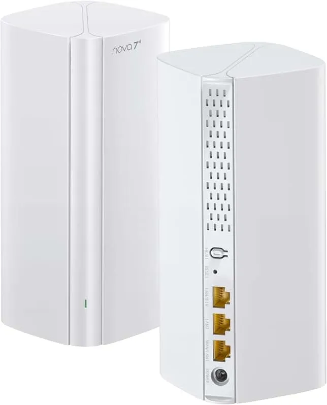 Tenda WiFi 7 Mesh System BE3600 – Dual Band Mesh WiFi System for Home, Covers Up to 4,600 Sq. Ft., Seamless Mesh Network with 3 Gigabit Ports, Supports 1…