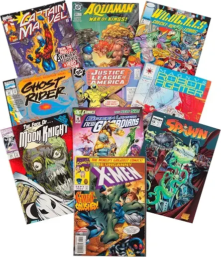 Ultimate 10 Comic Book Value Pack w 1 Guaranteed X-Men- Evenly Split between DC, Marvel, Indy- Teen/Adult Friendly, Hand-Picked w No Dupes, Inappropriate Content- Gift Set for Graphic Novel Movie Fans