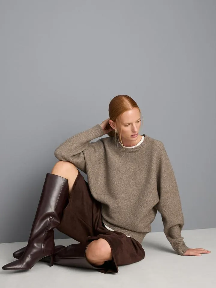 Pull cocon oversize en maille