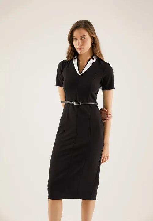 Anna Field Etuikjole - black/white