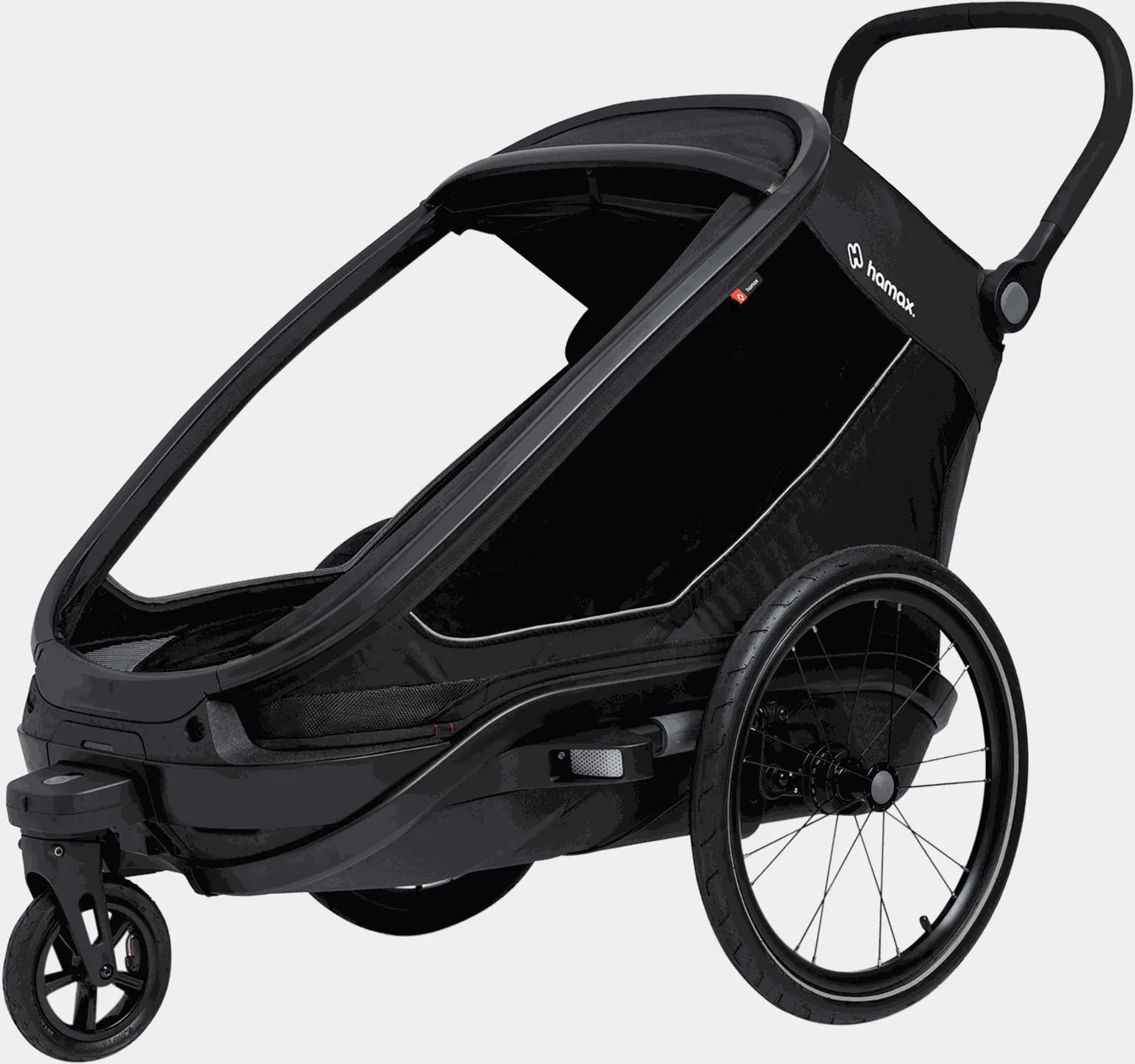 Outback Next Double Kidstrailer, sykkelvogn - Svart