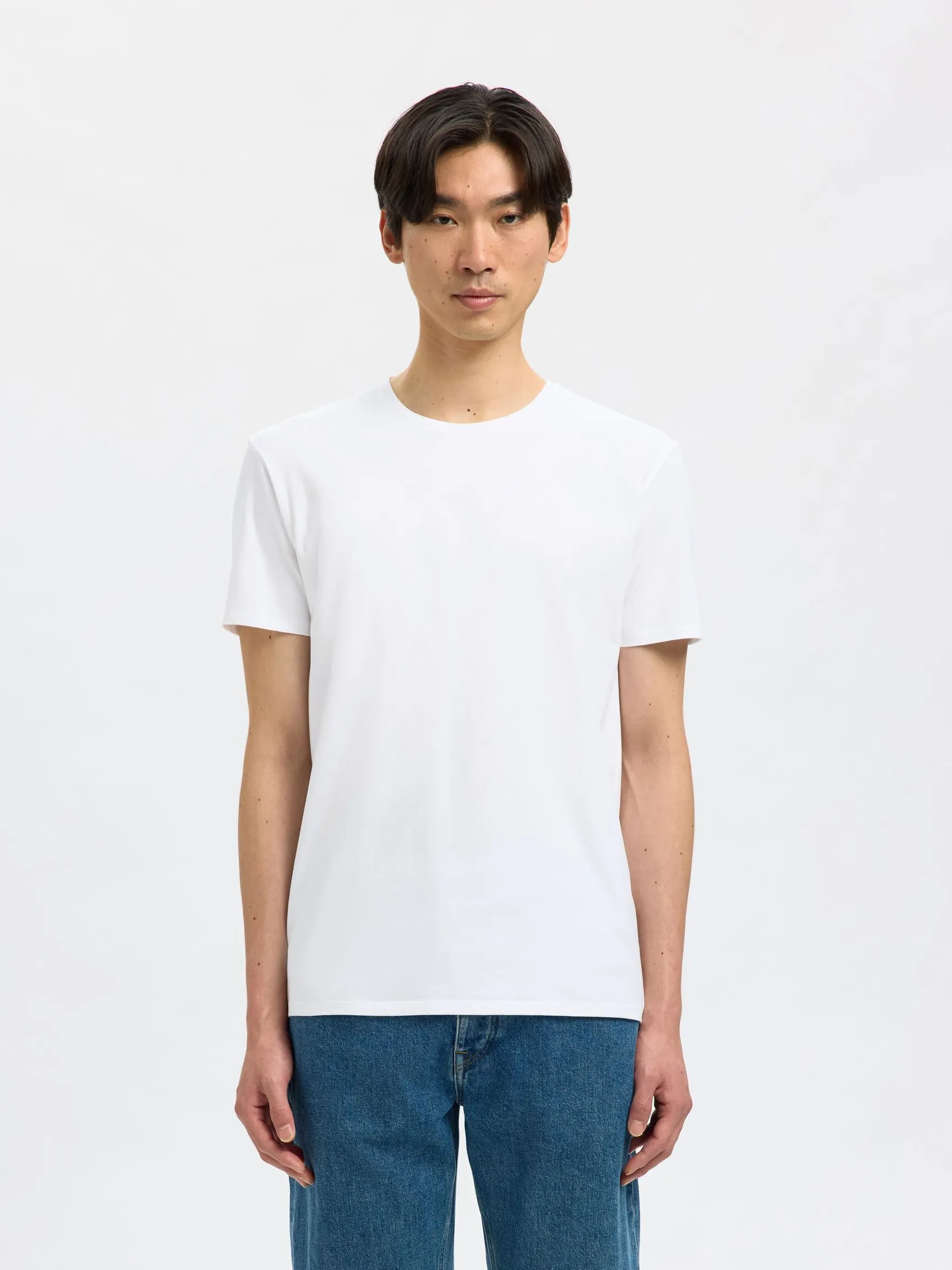 3-PAKNING BOMULL T-SKJORTE