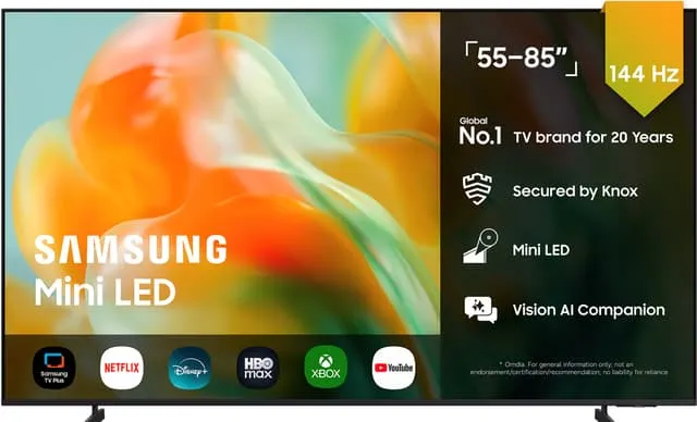 Samsung 65" M80H Mini LED 4K Smart TV (2026)