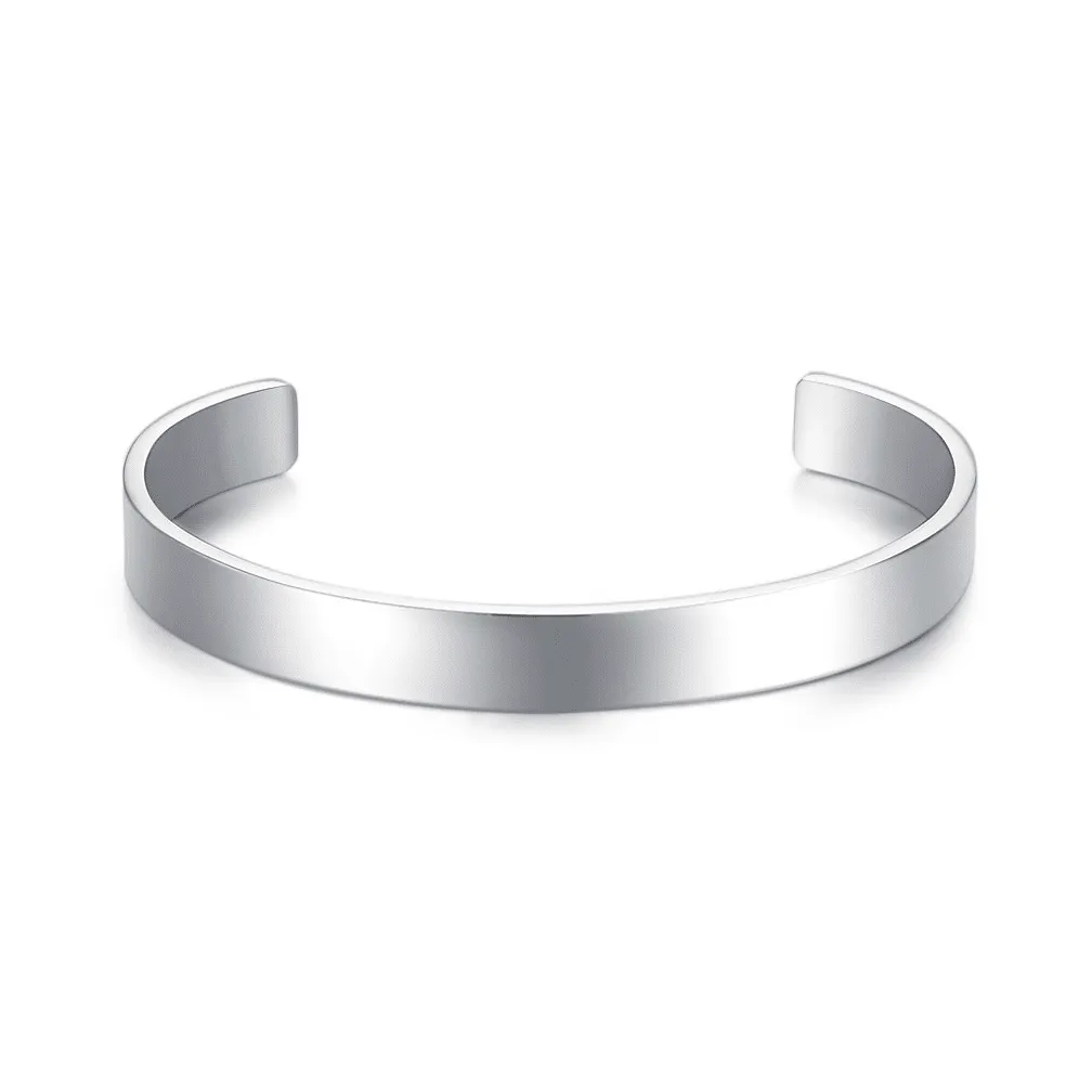 Armband in edelstaal, eenvoudig ontwerp