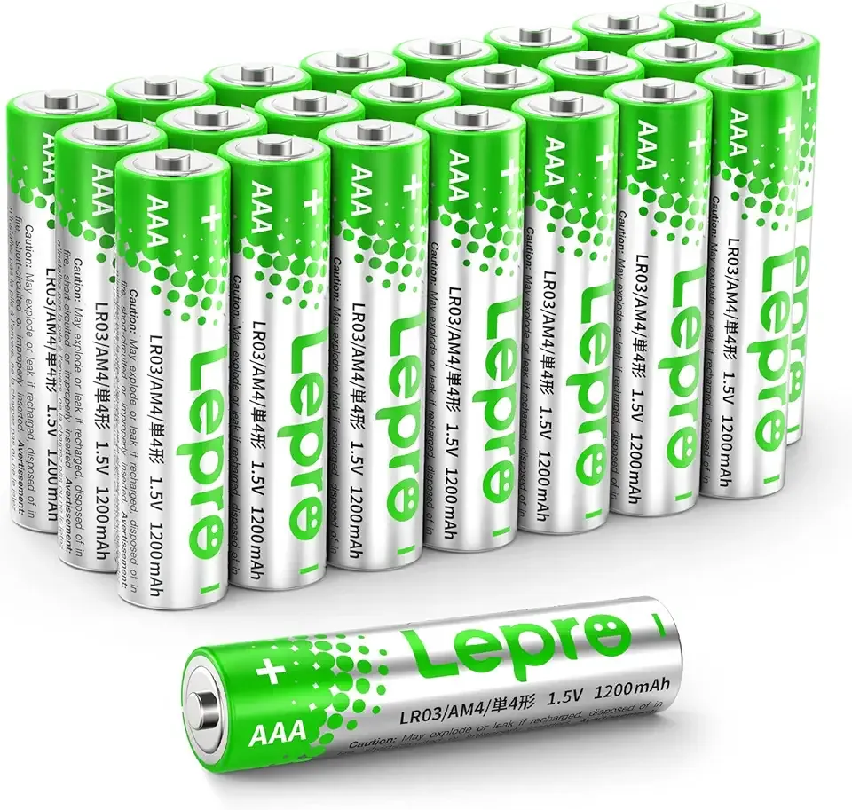 Lepro AAA Batteries 24 Pack, Triple A Batteries with Ultra Long-Lasting Power – High Performance,1.5V Leak-Proof, Corrosion-Resistant Alkaline AAA Batteries, Ideal for Home & Office Devices