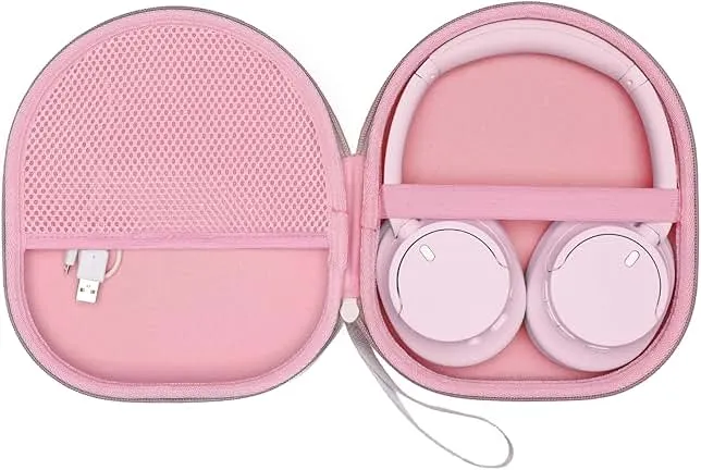 XANAD Hard Case Compatible with Sony WH-CH720N /WH-CH520,for Sony ULT WEAR / WHCH710N / WH-CH510 Noise Canceling Headphones, Pink