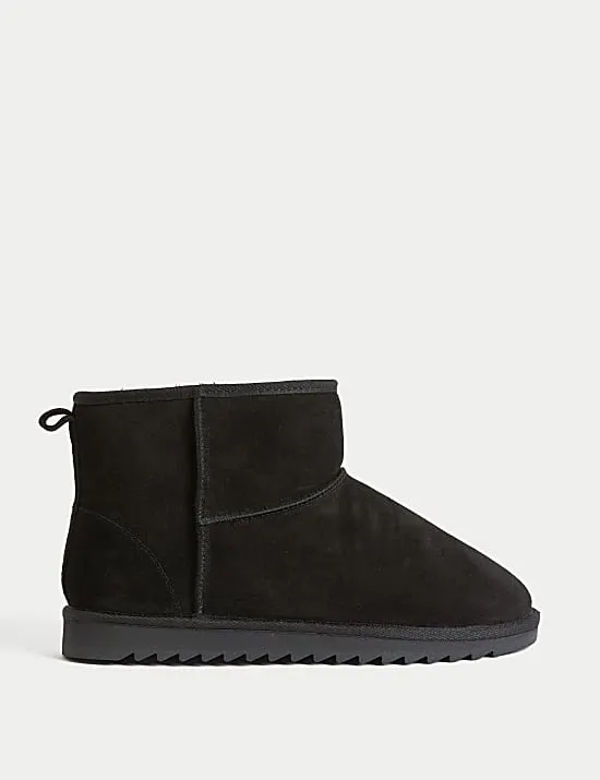 Slipper-Stiefel aus Wildleder mit Freshfeet™-Technologie