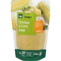 woolworths soup chicken & corn Pouch 500g