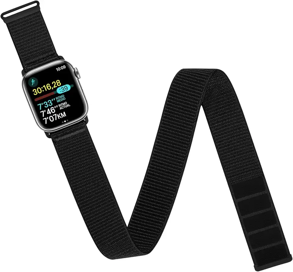 Arm/Ankle Band Compatible with Apple Watch 38mm 40mm 41mm 42mm 44mm 45mm 46mm 49mm for Women Men, Adjustable and Breathable Nylon Armband/Ankle Strap for iWatch SE3 2 1 Ultra Ultra2 Ultra3 Series 11 10 9 8 7 6 5 4 3 2 1