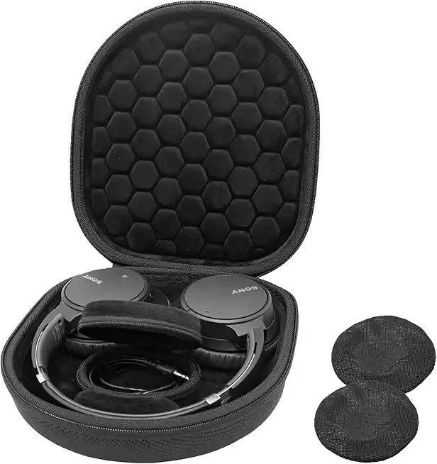 ProCase Hard Case for Sony WH-CH720N/ WH-CH710N/ WH-CH520/ WH-CH510/ WH-1000XM5/ WH-1000XM4/ WHXB910N/ Bose 700 Noise Cancelling Wireless Headphones, Travel Carrying Bag with 2 Dust Covers -Black