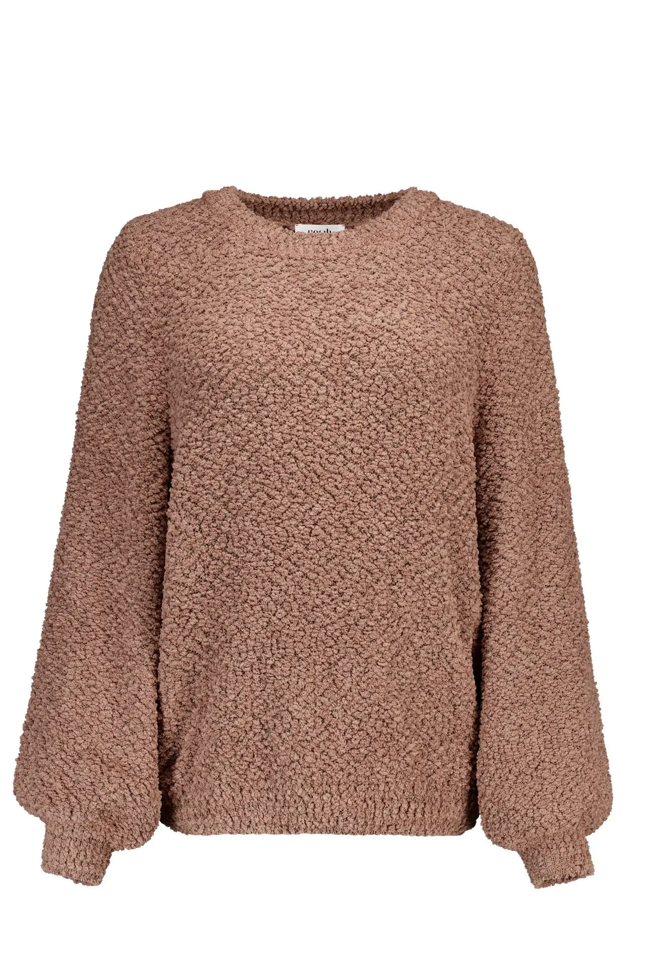 Taupe gebreide trui