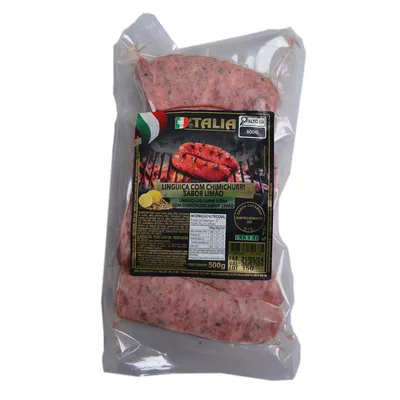 linguiça chimichurri sabor limão 500g
