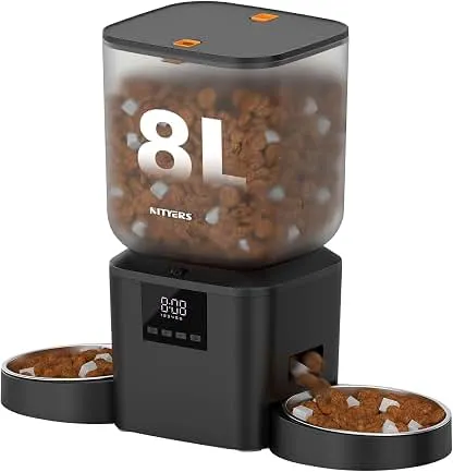 Automatic Cat Feeder for 2 Cats - 8L/34 Cups Dual Auto…