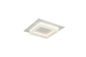 Plafoniera LED ACRYL bianco IP20 cct da bianco caldo al bianco neutro, 3800 lumen