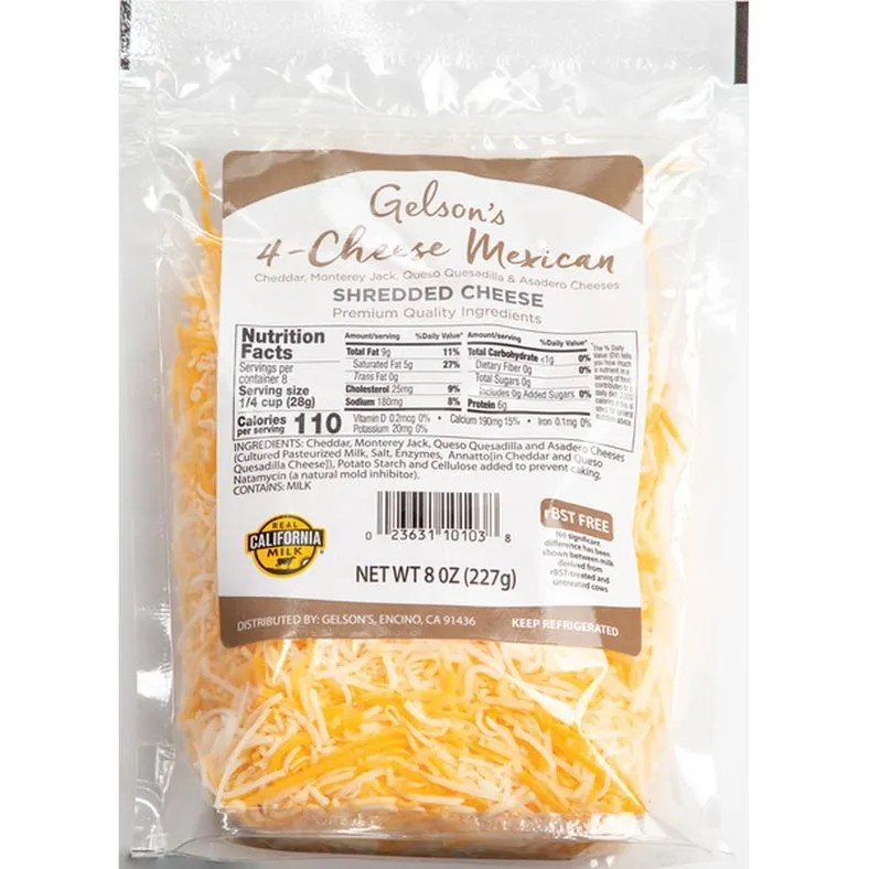 Gelson's Mexican Cheese Shreds