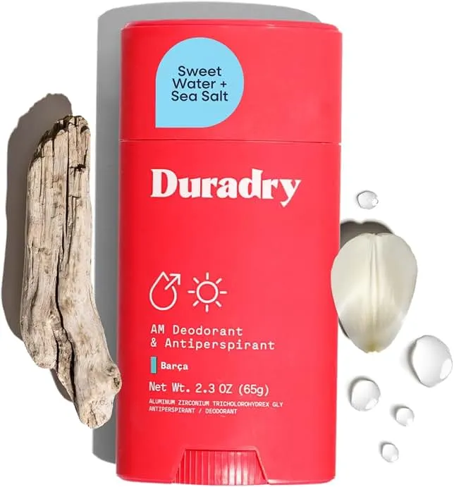 Duradry Clinical-Strength Antiperspirant Deodorant for Women and Men – Clean Formula with Natural Ingredients – Odor and Exc…