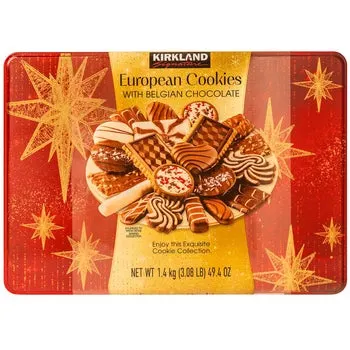 Kirkland Signature European Cookies With Belgian Chocolate, Assortment, 49.4 oz