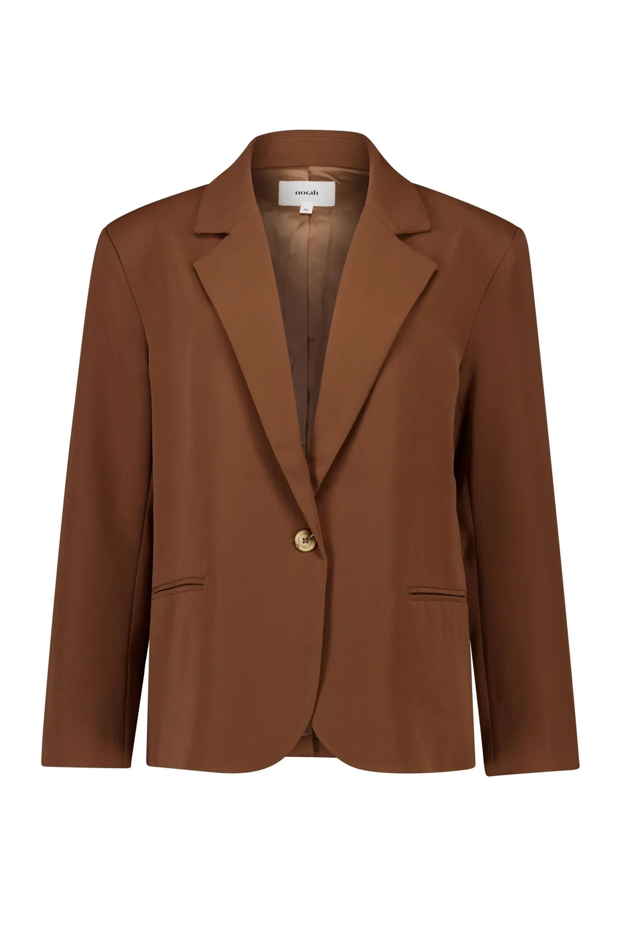 Bruine blazer met reverskraag