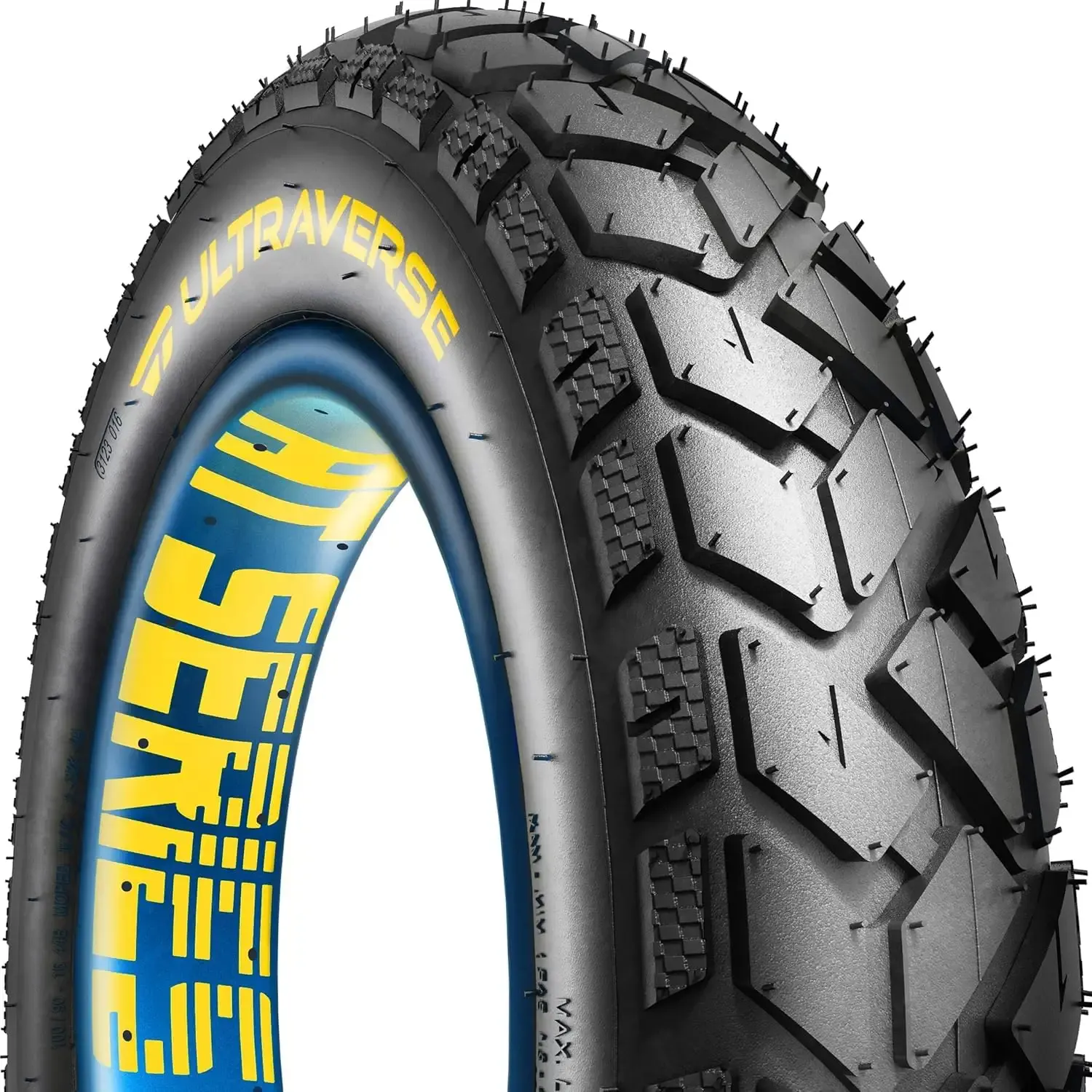ULTRAVERSE 20x4 E-Bike Fat Tire - Robust, High-Performance 20inch Fat Tyre for MTB and Ebikes, Durable All-Terrain Directional Tread, Superior Density for Street & Trail Adventures-1 Unit