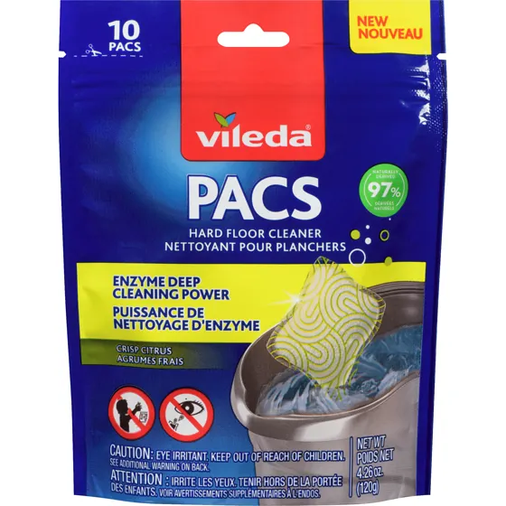 PACS Floor Cleaner, Crisp Citrus- 10pk