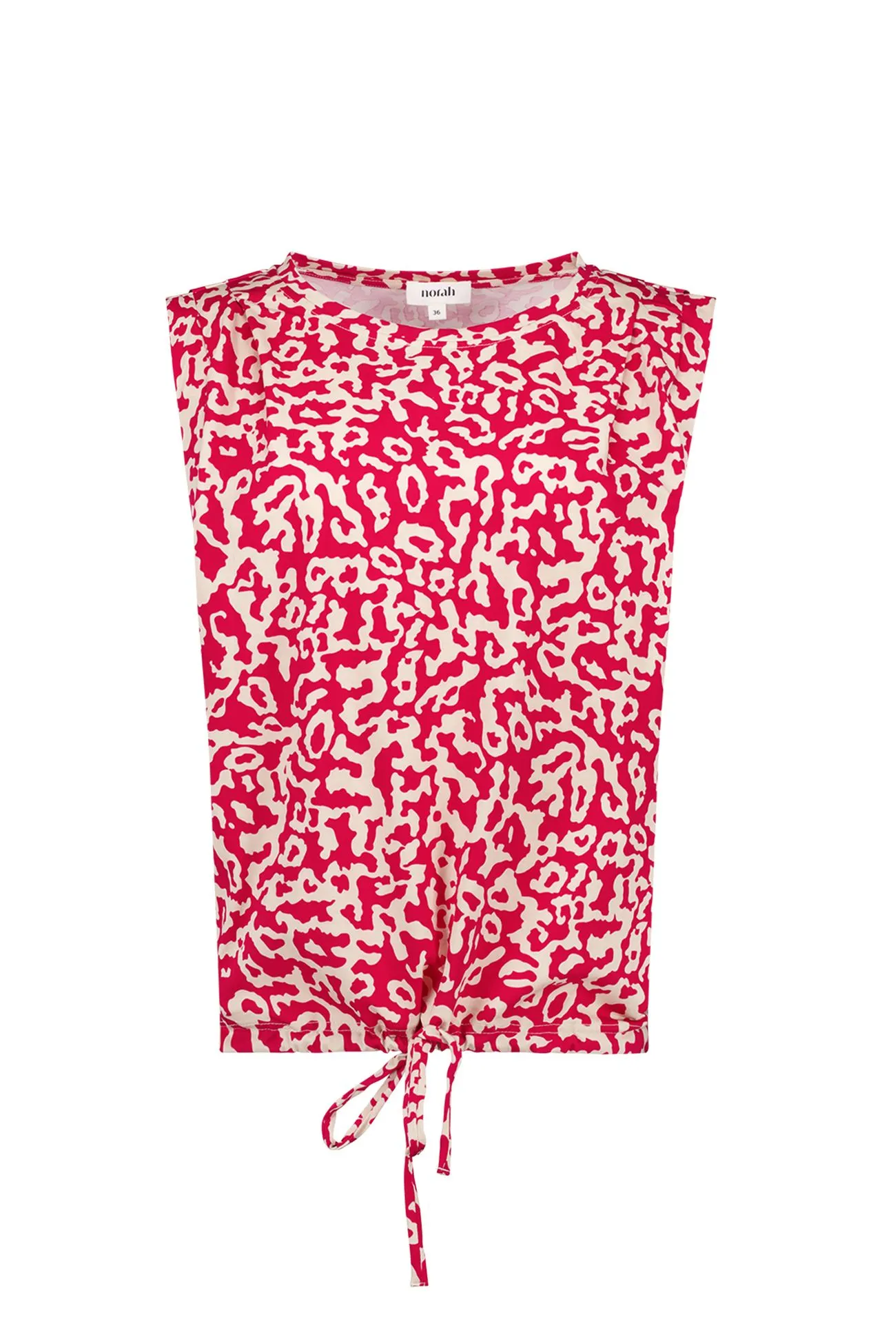 Roze top met grafische print