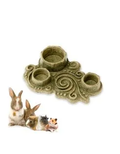Ferplast Veggie Bites Bowl - Knaagdiersnack - 20x14x3.5 cm