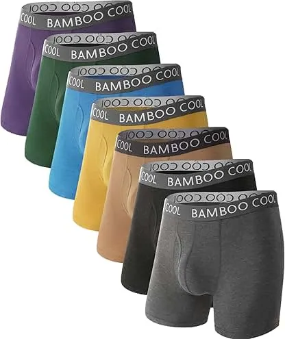 BAMBOO COOL Men's Ultra ComfortSoft Underwear, Moist…