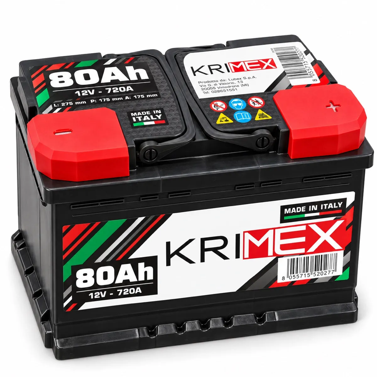 Batteria Auto KRIMEX Pronta all'Uso