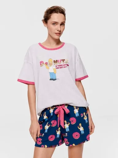 The Simpsons Homer Donut Mid Short