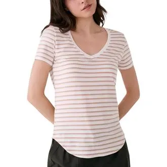 T-shirt à col en V Dynamic pour femme