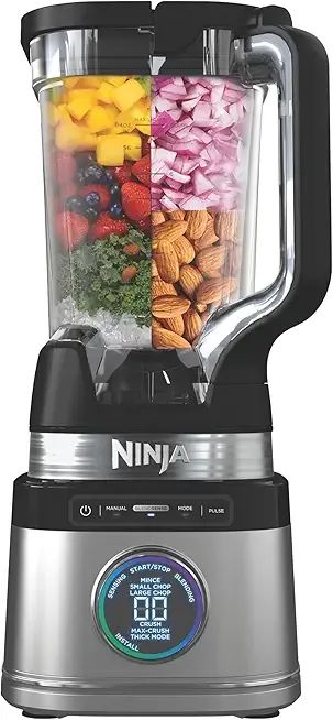 Full Size Blender I All-in-One | Best for Smoothies, Frozen Drinks, Shakes, Veggie Chopper & More | BlendSense Technology I 72 oz. Pitcher | 1800 Peak Watt | Silver | TB201