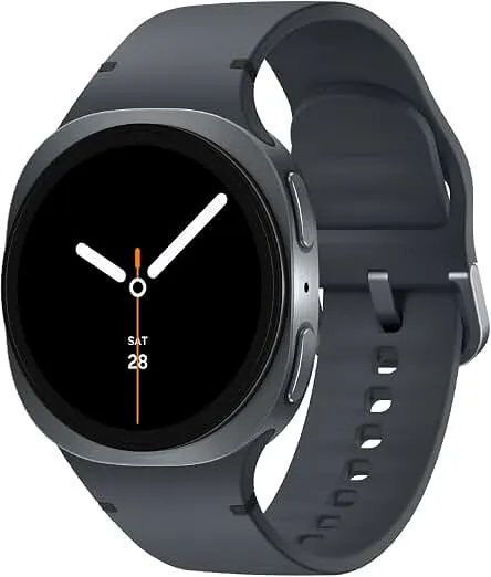 Samsung Galaxy Watch 8 40mm Bluetooth Smartwatch, Cushion Design, Quick Button, Sleep Coaching, Now Bar, Running Coach, Energy Score, Graphite [US Version, Amazon Exclusive 2Yr Warranty]