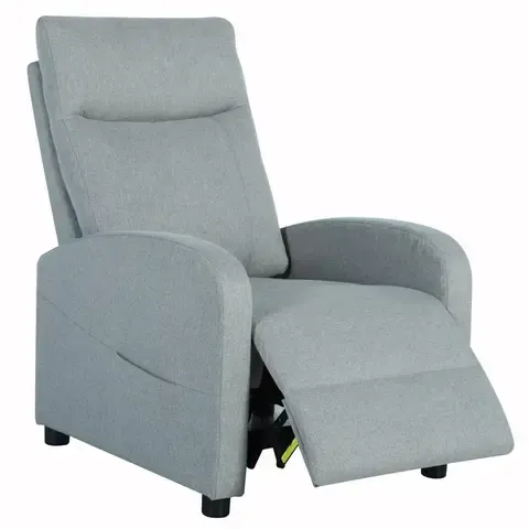 Sillón Individual Reclinable Berger Gris Seattle