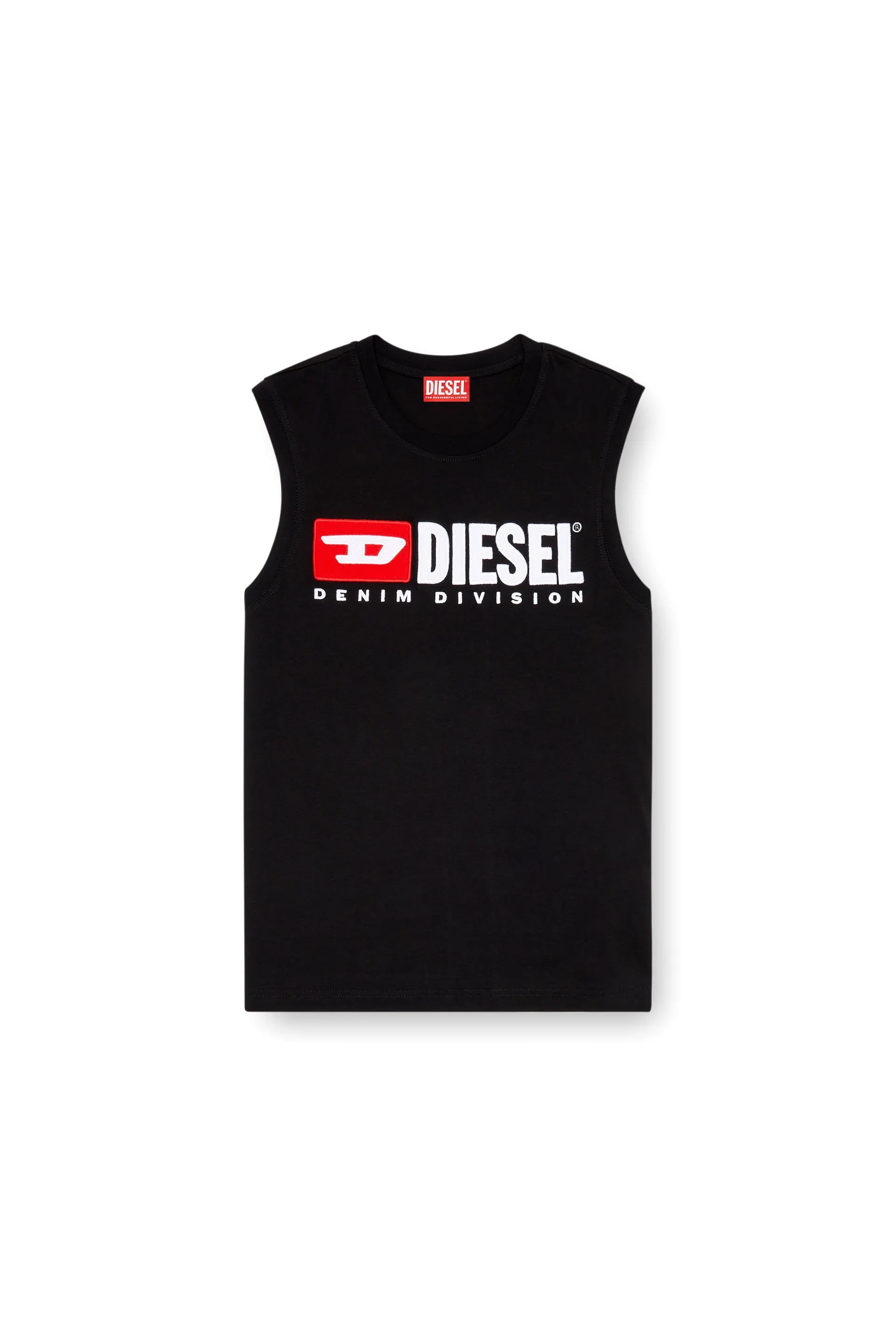 Tank top with chest logo print