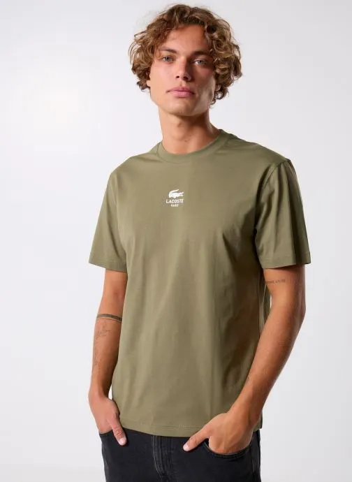 T-shirts T-shirt classic fit jersey de coton heren groen