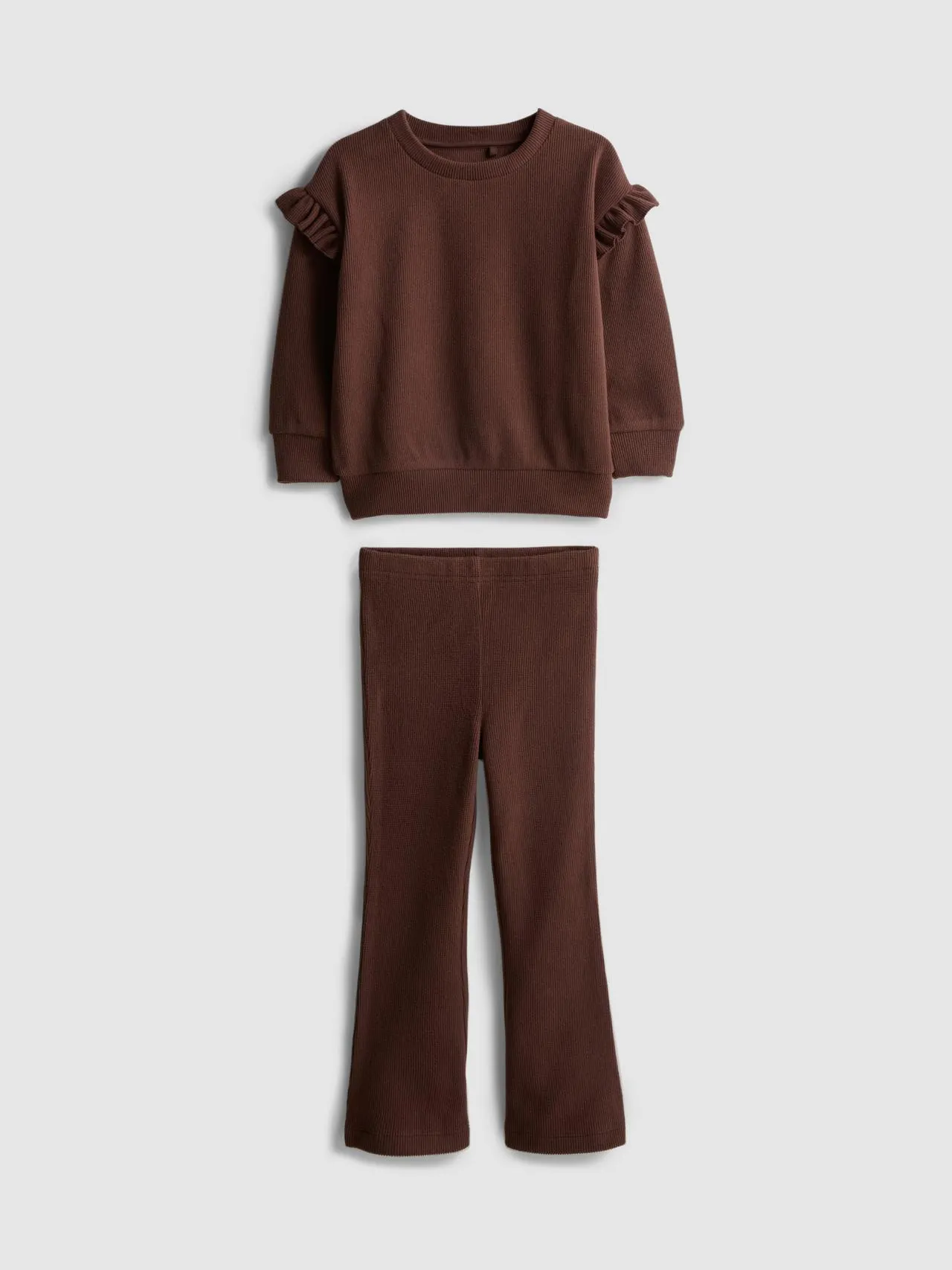 1–9 ans | Sweat-shirt à volants et legging côtelé