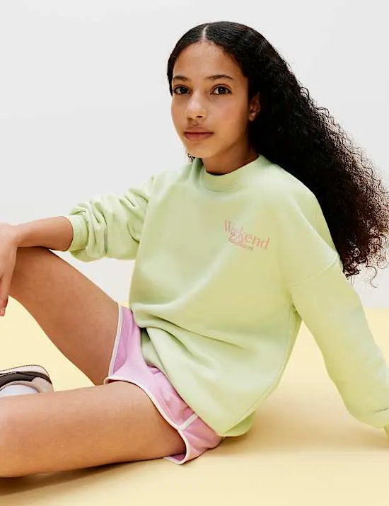Cotton Rich Oversized Sweatshirt (6-16 Yrs)