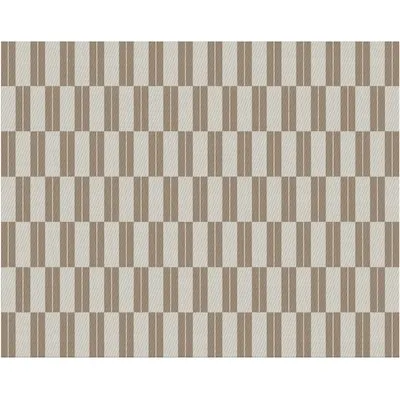 Reversible Outdoor Rug 118.11 in x 94.49 in - Staggered Bars