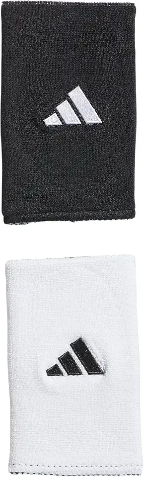 adidas Interval Large Reversible Wristband | Unisex, Moisture-Wicking, Stretch Fit, Non-Slip Grip, Secure Comfort, Game & Training Ready