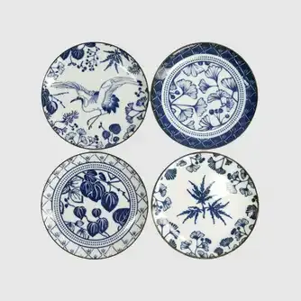 Tokyo Design Flora Japonica Plate Set 4Pc Assorted