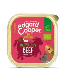 Edgard&Cooper Kuipje Bio Beef Adult - Hondenvoer - Rund Kokos Chiazaad 100 g Biologisch