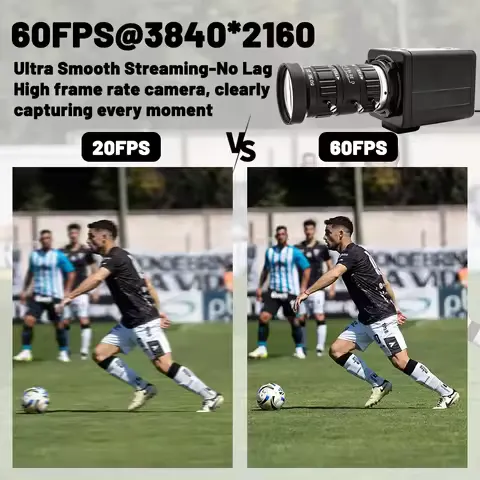 Industrial 4K 60FPS USB3.0 Camera IMX678 CMOS Metal Box With 10X Zoom Varifocal Lens Plug Play For Live Video Teaching Meeting