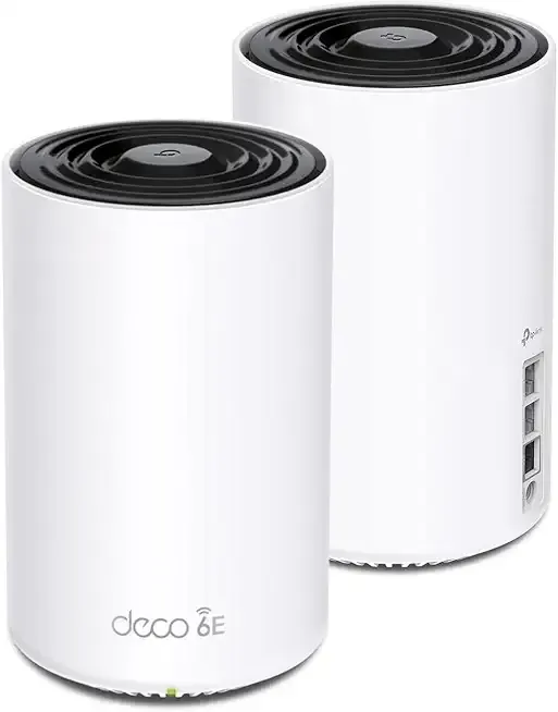 Deco XE75 Pro AXE5400 Tri-Band WiFi 6E Mesh System - 2.5G WAN/LAN Port, Covers up to 5500 Sq.Ft, Replaces WiFi Router and Extender, AI-Driven Mesh, New 6GHz Band, 2-Pack