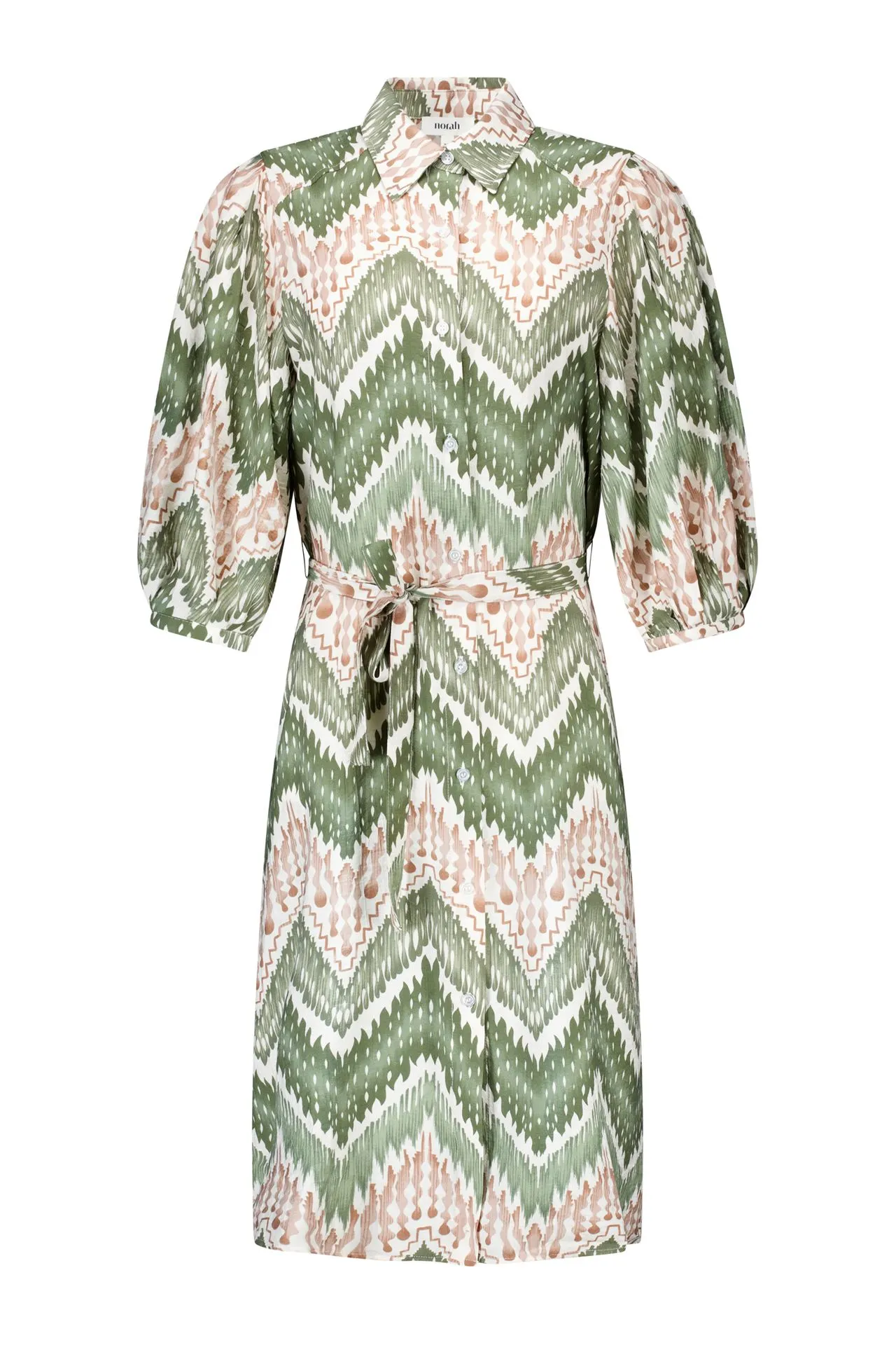 Midi jurk met grafische print