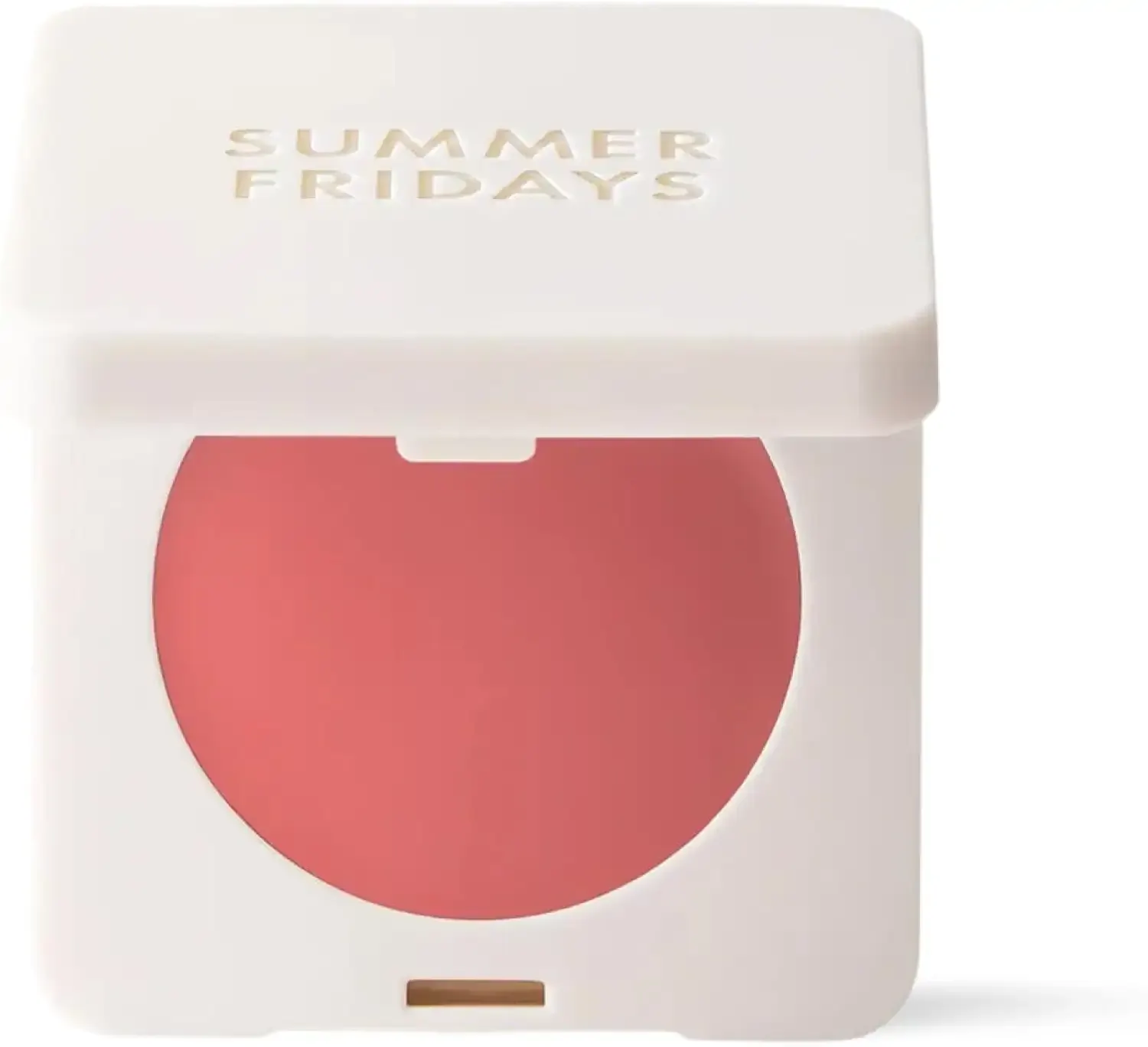 Summer Fridays Blush Butter Balm - Skincare-Infused Hydrating Cream Blush with Hyaluronic Acid, Ceramides, & Shea Butter for a Dewy Flush of Color - Cheek and Lip Tint - Soft Strawberry (0.14 Oz)
