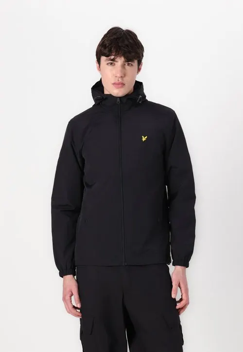 ZIP THROUGH HOODED JACKET - Lett jakke - schwarz