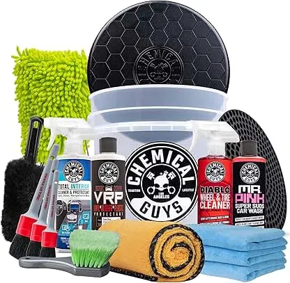 Chemical Guys Car Detailing Kit, Car Cleaning Kit with Tota…