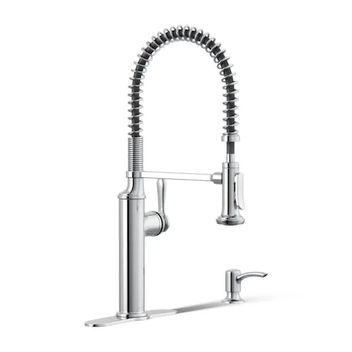 KOHLER Sous Pro-Style Single-Handle Pull-Down Sprayer Kitchen Faucet in Chrome