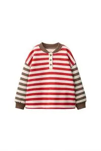 CONTRAST STRIPED SWEATSHIRT
