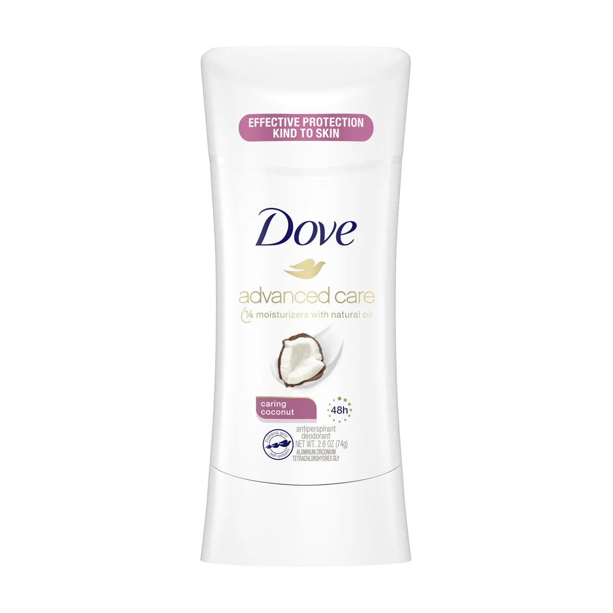 Dove Advanced Care Antiperspirant Deodorant, Caring Coconut, 2.6 oz